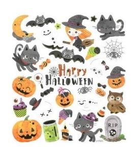 Opakowanie Naklejki papierowe - Halloween 32szt