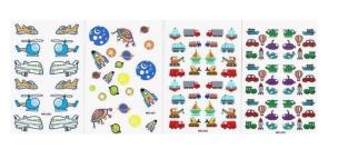 Opakowanie Naklejki papierowe Mini - Pojazdy