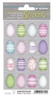 Opakowanie Naklejki papierowe pisanki w szlaczki