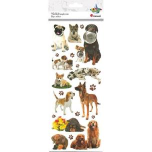 Opakowanie Naklejki papierowe psy