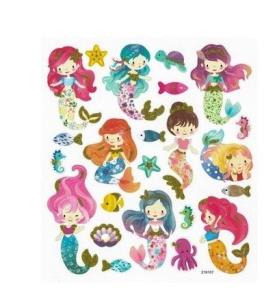 Opakowanie Naklejki papierowe - Syrenki 23szt