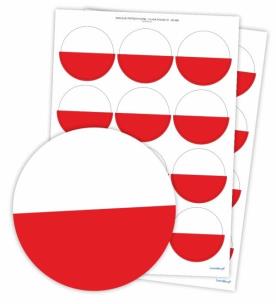 Naklejki patriotyczne - Flaga Polski 60 mm 24 szt.. Wydawca: LearnHow. Multiszop.pl Opakowanie Naklejki patriotyczne - Flaga Polski 60 mm 24 szt.