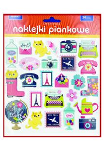 Opakowanie Naklejki piankowe całoroczne V2 24szt.
