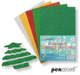 Opakowanie Naklejki piankowe choinki 20,3x31,20cm 5szt