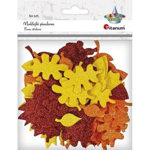 Opakowanie Naklejki piankowe liście mix 60szt.