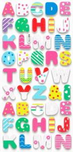 Opakowanie Naklejki piankowe litery