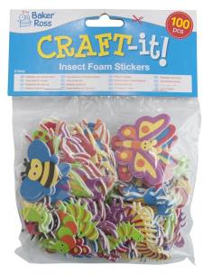 Opakowanie Naklejki piankowe owady 100szt