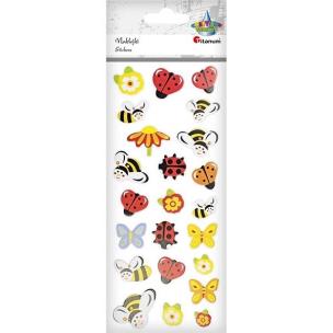 Opakowanie Naklejki piankowo-papierowe 3D owady mix 23szt.