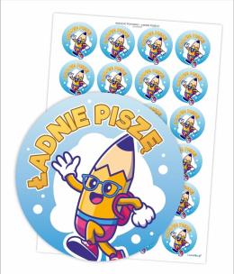 Naklejki pochwały - Ładnie piszę 24szt. Wydawca: LearnHow. Multiszop.pl Opakowanie Naklejki pochwały - Ładnie piszę 24szt