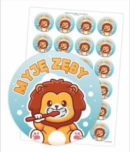 Naklejki pochwały - Myję zęby 24szt. Wydawca: LearnHow. Multiszop.pl Opakowanie Naklejki pochwały - Myję zęby 24szt