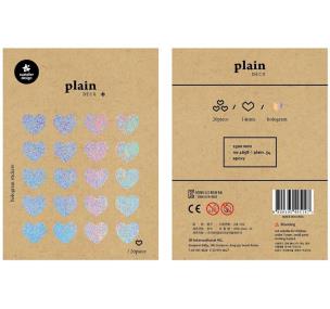 Opakowanie Naklejki Serca holo 14mm