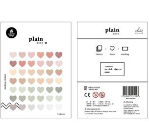 Opakowanie Naklejki Serca mix 9mm 3 ark.