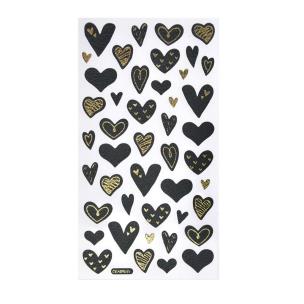 Opakowanie Naklejki serduszka glamour