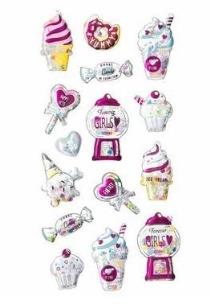 Opakowanie Naklejki shaker 3D - Słodkości 15szt