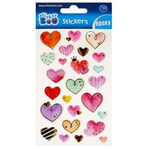 Opakowanie Naklejki Sticker BOO Serca