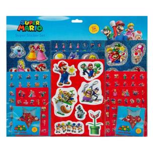 Naklejki Super Mario 500szt. Wydawca: Cass Film. Multiszop.pl Opakowanie Naklejki Super Mario 500szt