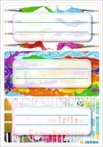 Opakowanie Naklejki szkolne - Farby 9szt