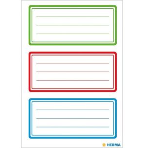 Opakowanie Naklejki szkolne ramki 3 kolory 18szt