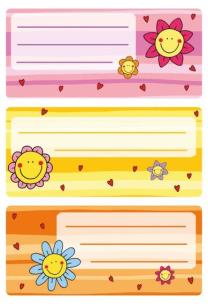 Opakowanie Naklejki szkolne - Słoneczko 9szt