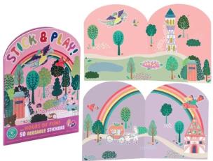 Naklejki wielokrotnego użytku bajkowy świat. Wydawca: Floss & Rock. Multiszop.pl Opakowanie Naklejki wielokrotnego użytku bajkowy świat