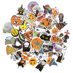 Naklejki winylowe Halloween 6-8cm 50szt. Wydawca: Dalprint. Multiszop.pl Opakowanie Naklejki winylowe Halloween 6-8cm 50szt