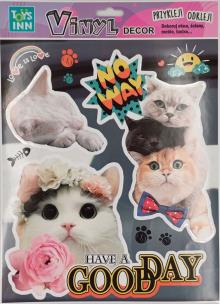 Opakowanie Naklejki winylowe zwierzaki Koty No Way