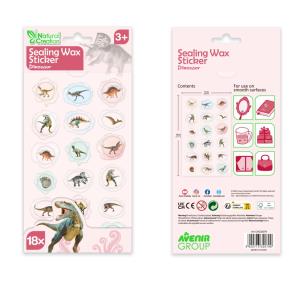 Opakowanie Naklejki woskowe - Dinozaury