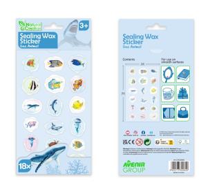 Opakowanie Naklejki woskowe - Stworzenia morskie