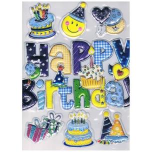 Opakowanie Naklejki wypukłe Birthday Boy