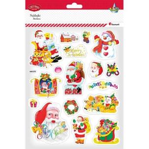 Opakowanie Naklejki wypukłe Boże Narodzenie 17szt