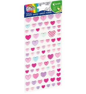 Opakowanie Naklejki wypukłe serca różowe GR-NP149 FIORELLO