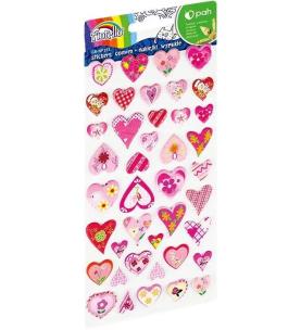 Opakowanie Naklejki wypukłe serca w kwiaty GR-NP151 FIORELLO