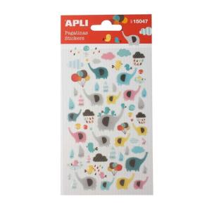 Opakowanie Naklejki wypukłe słonie