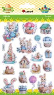 Opakowanie Naklejki wypukłe Wielkanoc 18szt