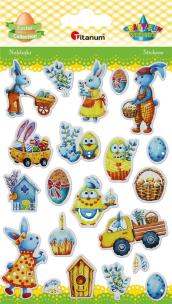 Opakowanie Naklejki wypukłe Wielkanoc 21szt