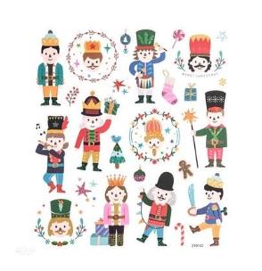 Naklejki z brokatem dziadek do orzechów 25szt. Wydawca: Dalprint. Multiszop.pl Opakowanie Naklejki z brokatem dziadek do orzechów 25szt