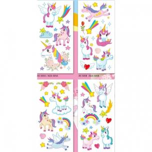 Opakowanie Naklejki z brokatem jednorożce MIX