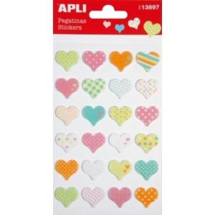 Opakowanie Naklejki z filcu serca 24szt