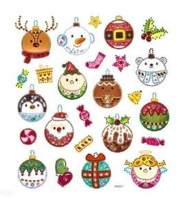 Naklejki z kryształkami bombki 25szt. Wydawca: Dalprint. Multiszop.pl Opakowanie Naklejki z kryształkami bombki 25szt