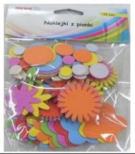 Opakowanie Naklejki z pianki 72szt