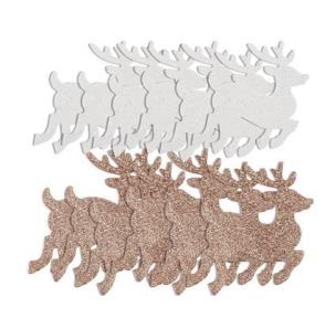 Naklejki z pianki brokat renifery 12szt. Wydawca: Dalprint. Multiszop.pl Opakowanie Naklejki z pianki brokat renifery 12szt