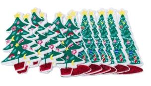 Opakowanie Naklejki z pianki choinki 12szt