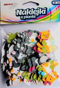 Opakowanie Naklejki z pianki Koty 36szt