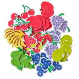 Naklejki z pianki owoce 45szt. Wydawca: Dalprint. Multiszop.pl Opakowanie Naklejki z pianki owoce 45szt