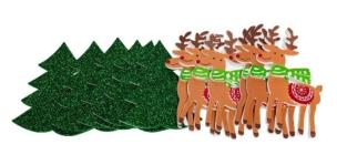 Opakowanie Naklejki z pianki renifry 12szt