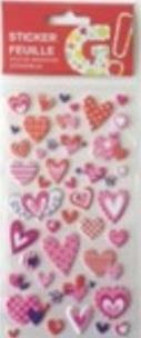 Opakowanie Naklejki z pianki serca