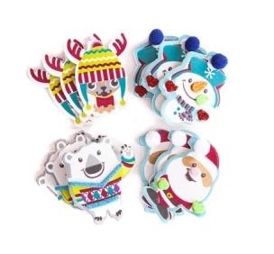 Opakowanie Naklejki z pianki świąteczni przyjaciele 12szt