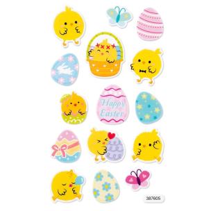 Opakowanie Naklejki z pianki świecące w ciemności Kurczaczki