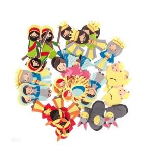 Naklejki z pianki szopka bożonarodzeniowa 36szt. Wydawca: Dalprint. Multiszop.pl Opakowanie Naklejki z pianki szopka bożonarodzeniowa 36szt