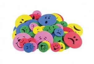 Opakowanie Naklejki z pianki uśmiechy 50szt